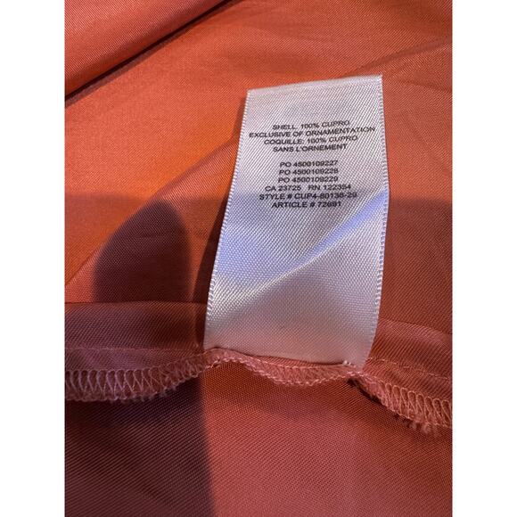 WILFRED Rust Orange Cupro Slip Dress Size 2 - Picture 6 of 7